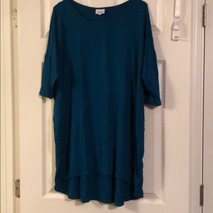Lularoe Irma top. Teal. Size XL.